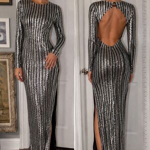 Missord Women's Silver Formal-dresses